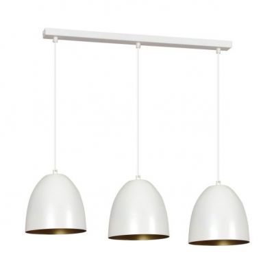 Emibig lampa wisząca LENOX 3 WHITE / GOLD E27 60W MAX 411/3 (411/3)