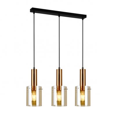 ITALUX lampa wisząca Sardo E27 40W 220-240V IP20 kolor - mosiężny (PND-5581-3-BRO+AMB)