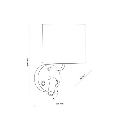 Kinkiet ścienny RICHI E27 60W TK Lighting 4234 (4234)