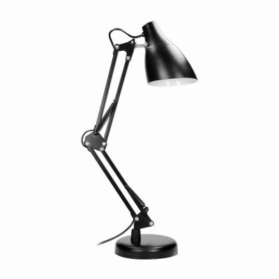 Lampka biurkowa DIAN 60W stalowa regulowana czarna DL-1/B ORNO (DL-1/B)