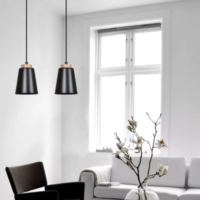 Emibig lampa wisząca BOLERO 1 BLACK E27 60W MAX 442/1 (442/1)