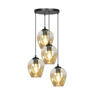 Emibig lampa wisząca Istar 4 4xE27 czarna 681/4PREM (681/4PREM)