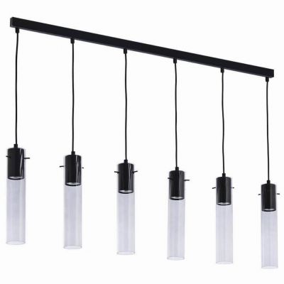 TK-Lighting lampa wisząca Look Graphite 6x GU10 - 50W czarna/grafit (3150)