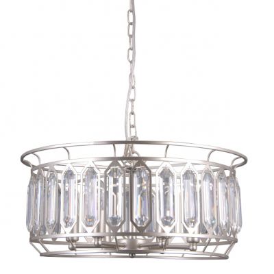 ITALUX lampa wisząca Priscilla E14 40W 220-240 IP20 kolor - srebrny szampański (PND-43388-6B)