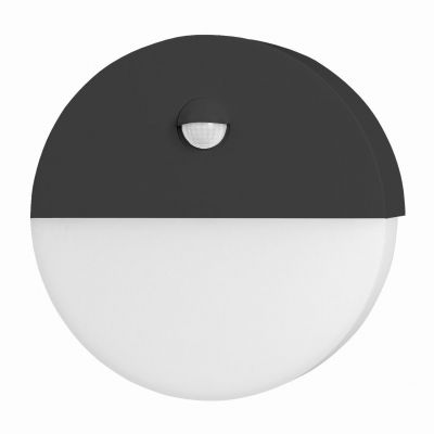 HALIT LED 10W oprawa ogrodowa z czujnikiem ruchu 140st 600lm IP65 4000K IK10 czarna ORNO (AD-OP-6116BLPMR4)