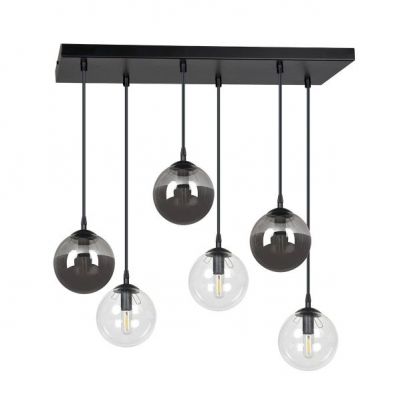 Emibig lampa wisząca Cosmo 6 6xE14 czarna 714/6M2 (714/6M2)