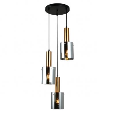 ITALUX lampa wisząca Sardo E27 40W 220-240V IP20 kolor - mosiężny (PND-5581-3A-BRO+SG)