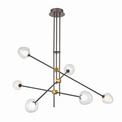 ITALUX lampa wisząca Romily LED, zintegrowany 4W 220-240V 1800 lm 3000K IP20 kolor - kawowy (PND-201883-6)