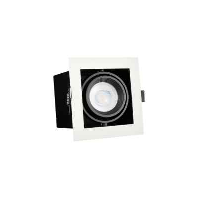 Modern Day Mini GU10 250V IP20 112x112x115mm biały środek czarny  SLIP002011 Spectrum Led (SLIP002011)