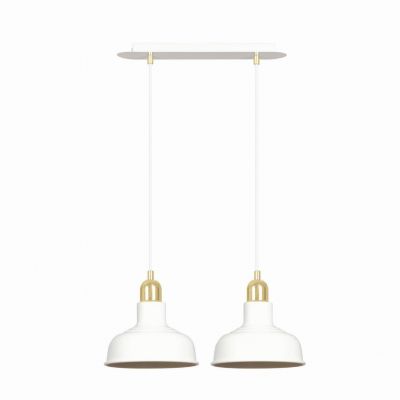 Emibig lampa wisząca IBOR 2 WHITE E27 60W MAX 1043/2 (1043/2)