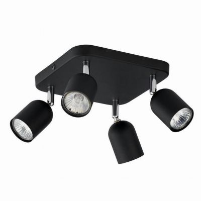 TK-Lighting lampa sufitowa Top 4xGU10 LED max 50W czarna (4418)