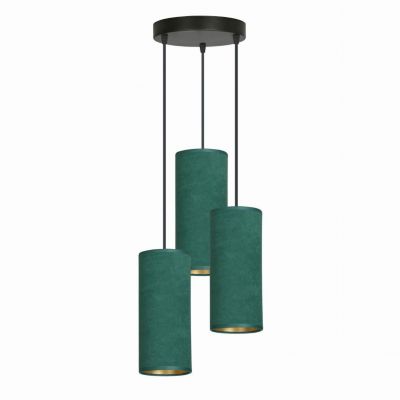 Emibig lampa wisząca Bente 3 Premium 3xE27 zielono/czarna 1058/3PREM (1058/3PREM)