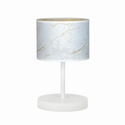 Emibig lampka nocna BRODDI LN1 WH MARBEL WHITE E27 60W MAX 1049/LN1 (1049/LN1)