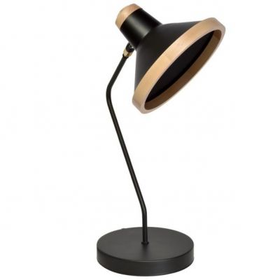 Milagro lampa stołowa Salma E27 czarna 45cm MLP6298 (MLP6298)