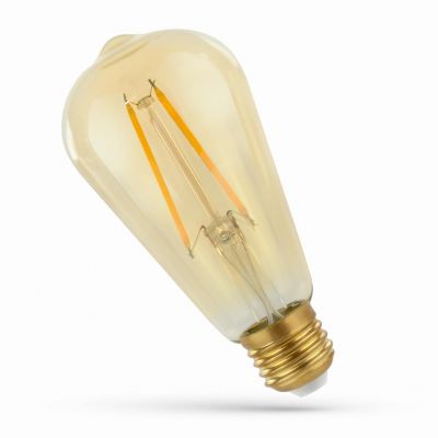 Żarówka LED E27 2W filament retro ciepła biel  WOJ+14079 Spectrum Led (WOJ+14079)