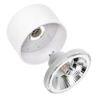 Oprawa natynkowa CHLOE AR111 GU10 250V IP20 120x85mm biały okrągła nieruchoma  SLIP005010 Spectrum Led (SLIP005010)