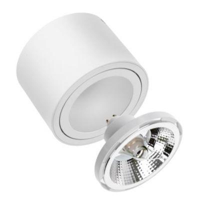 Oprawa natynkowa CHLOE AR111 GU10 250V IP20 139x100mm biały okrągła ruchoma  SLIP005012 Spectrum Led (SLIP005012)