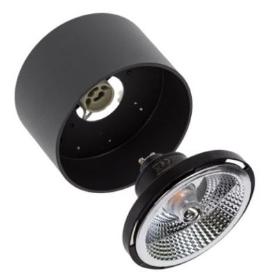 Oprawa natynkowa CHLOE AR111 GU10 250V IP20 120x85mm czarny okrągła nieruchoma  SLIP005011 Spectrum Led (SLIP005011)