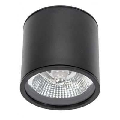 CHLOE AR111 GU10 IP65 okrągła czarna nieruchoma partia 2  SLIP005032 Spectrum Led (SLIP005032)