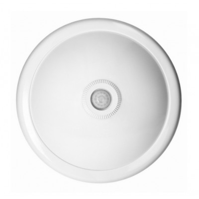 ROVO PC plafon oświetleniowy z czujnikiem ruchu 360st, 2x40W, E27 IP20 policarbon mleczny CL/2xE27R-2 ORNO (CL/2xE27R-2)