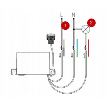 Czujnik zmierzchowy z hermetyczną zewnętrzną sondą, IP54, mini, 2000W OR-CR-227 ORNO (OR-CR-227)