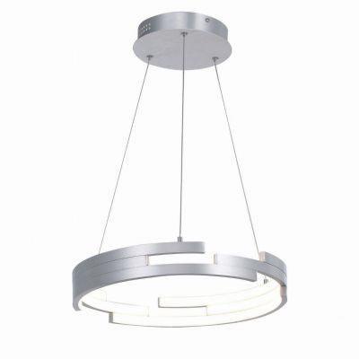 ITALUX lampa wisząca Velar LED, zintegrowany 60W 220-240V 3360 lm 3000K IP20 kolor - srebrny tlenion (MD16003097-1B SILVER)