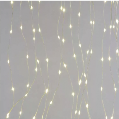 Lampki świąteczne 240 LED nano kurtyna 1,7x2m ciepła biel 8 programów IP44 EMOS (D3EW01)
