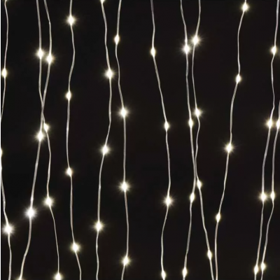 Lampki świąteczne 240 LED nano kurtyna 1,7x2m ciepła biel 8 programów IP44 EMOS (D3EW01)