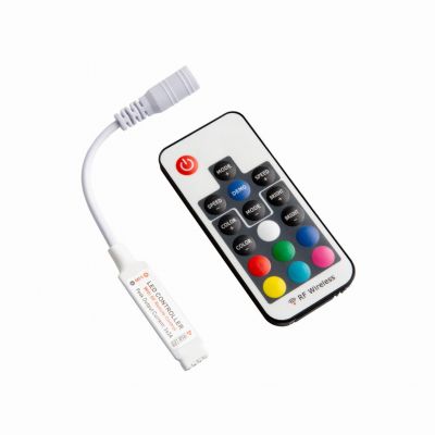 Sterownik LED RGB 6A 72W z pilotem 17 przyciskowym LH-8/9 ORNO (LH-8/9)