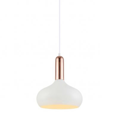 ITALUX lampa wisząca Quesmo E27 60W 220V IP20 kolor - biały, miedziany (MDM-3029/1 W+COP)