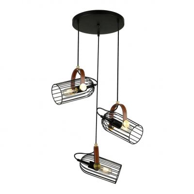 ITALUX lampa wisząca Antoin E27 40W 220-240V IP20 kolor - czarny (PND-2445-3-BK)