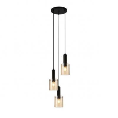 ITALUX lampa wisząca Sardo Rain E27 40W 220-240V IP20 kolor - czarny (PND-5581-3A-BK+RNAMB)