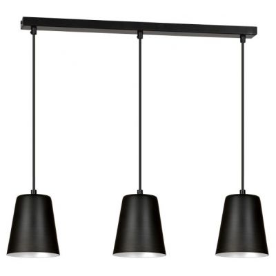 Emibig lampa wisząca MILAGRO 3 BLACK / WHITE E27 60W MAX 396/3 (396/3)