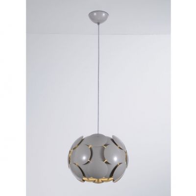 ITALUX lampa wisząca Santina GR E27 60W 220V-240V IP20 kolor - szary (P0317-01S-U1GM)