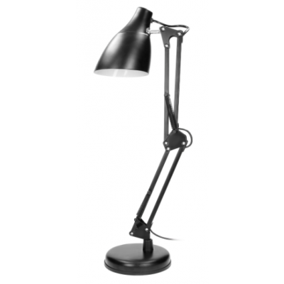 Lampka biurkowa DIAN 60W stalowa regulowana czarna DL-1/B ORNO (DL-1/B)