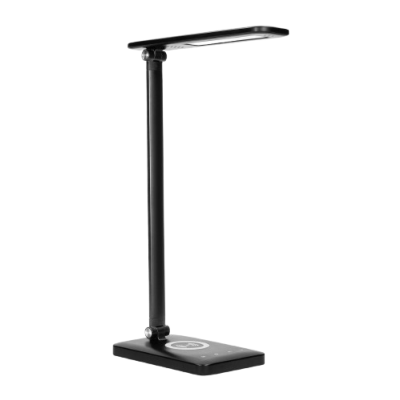 Lampka biurkowa z ładowarką indukcyjną i usb ISIYO LED 7W 390lm zmiana barwy ORNO (DL-5/B)