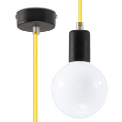 Sollux Lampa wisząca EDISON żółta SL.0153 (SL.0153)