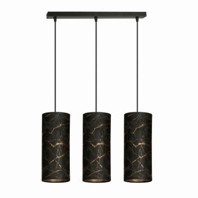 Emibig lampa wisząca Karli 3 3xE27 czarno/złota 1056/3 (1056/3)