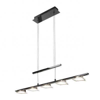 ITALUX lampa wisząca Winston LED, zintegrowany 30W 2300 lm 3000K IP20 kolor - chrom, biały (P29560-5A)