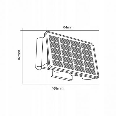 Kinkiet solarny Alf 50lm 3000K MILAGRO EKO9099 (EKO9099)