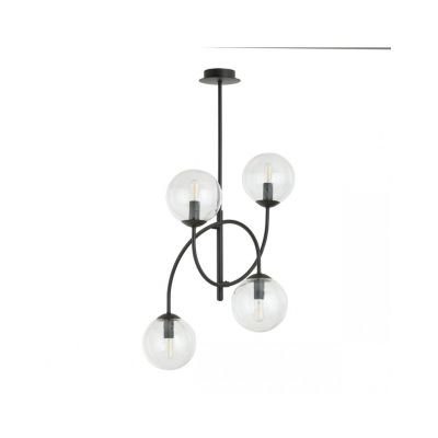 Emibig Żyrandol ARCHI 4B BL TRANSPARENT E14 10W MAX LED 1286/4B (1286/4B)