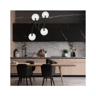 Emibig Żyrandol ARCHI 4B BL TRANSPARENT E14 10W MAX LED 1286/4B (1286/4B)