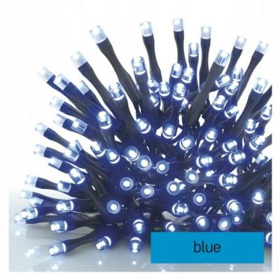 Lampki choinkowe Standard 100 LED 10m niebieski IP44 timer EMOS (D1AB01)