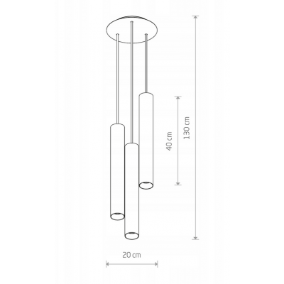 Lampa wisząca Nowodvorski Eye black III GU10 czarny (8917)