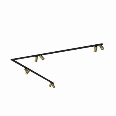 Lampa listwa MONO CORNER VIII 2X200 SOLID BRASS (7757)