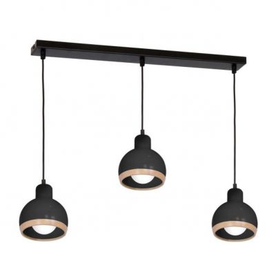 Milagro lampa wisząca Oval 3xE27 czarna MLP7046 (MLP7046)