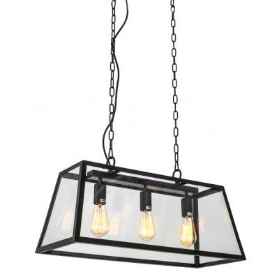 ITALUX lampa wisząca Laverno E27 60W 220V IP20 kolor - czarny mat (MD-102621-3-B)