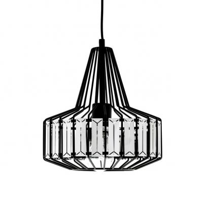 ITALUX lampa wisząca Sawin E27 60W 220-240V IP20 kolor - czarny (MDM-2725/1A BK)