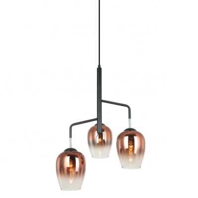 ITALUX lampa wisząca Lesla E27 40W 220-240V IP20 kolor - chrom, czarny (PEN-5359-3-BKCOP)