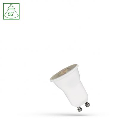 Żarówka LED MR11 GU10 230V 4W SMD 55st z soczewką neutralna biel WOJ+14667 SPECTRUM (WOJ+14667)
